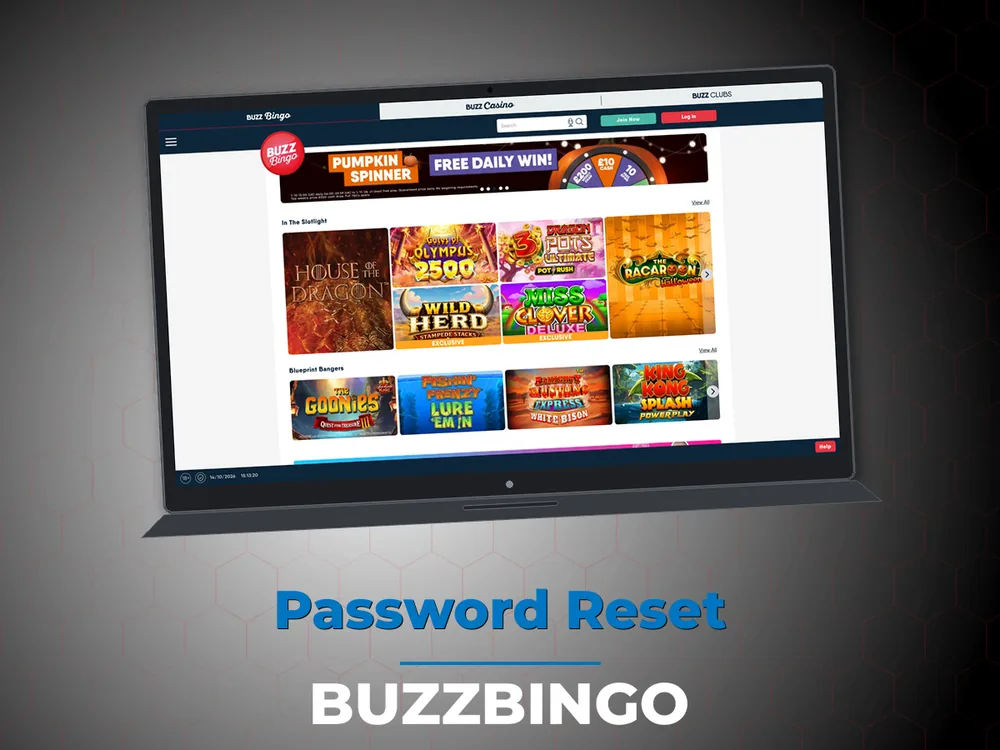 Buzzbingo - Password Reset