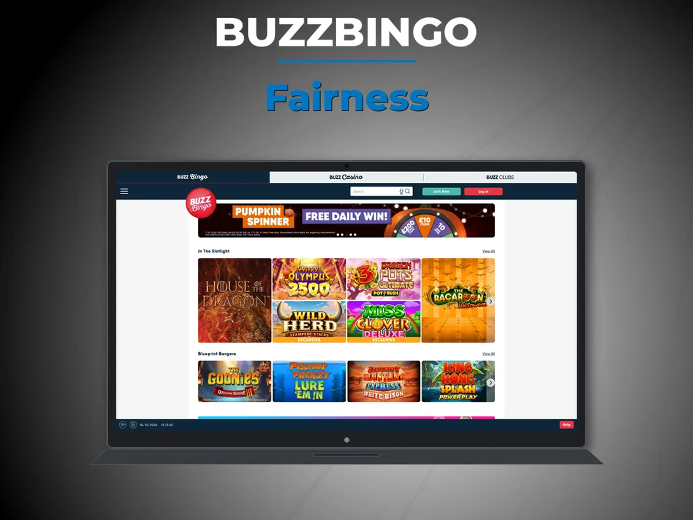 Buzzbingo - Fairness