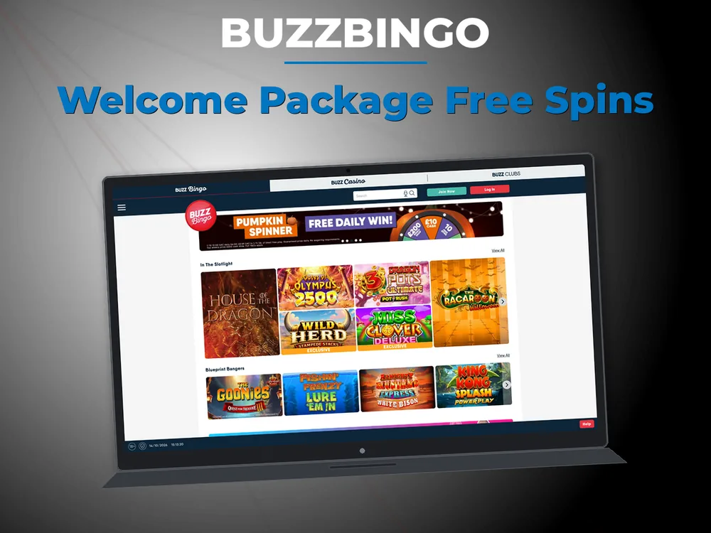 Buzzbingo - Welcome Package Free Spins